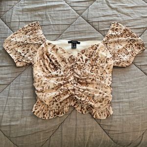 Cheetah Print Crop Top